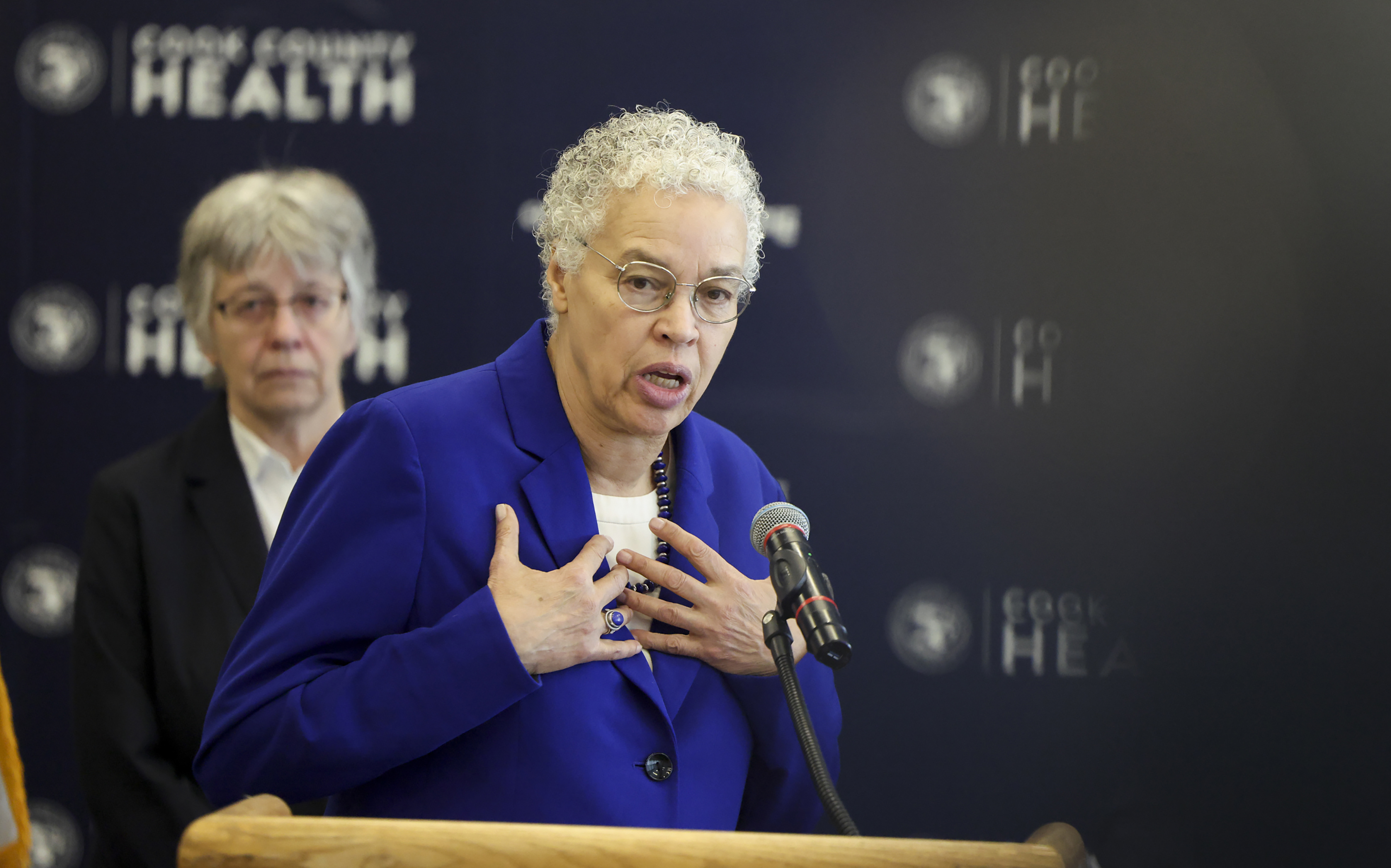 Who won the Cook County Board President primary?