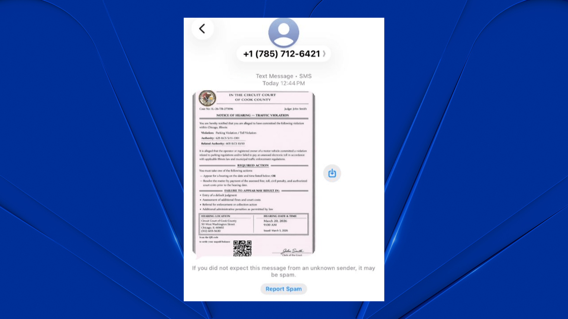 Cook County officials warn of ‘hearing notice' scam texts about unpaid parking charges