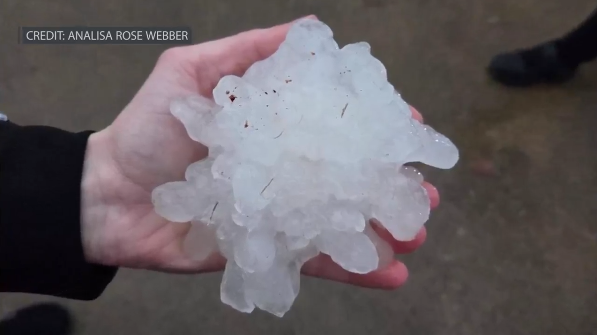 Massive hailstone from Tuesdays storms could be the largest in Illinois history
