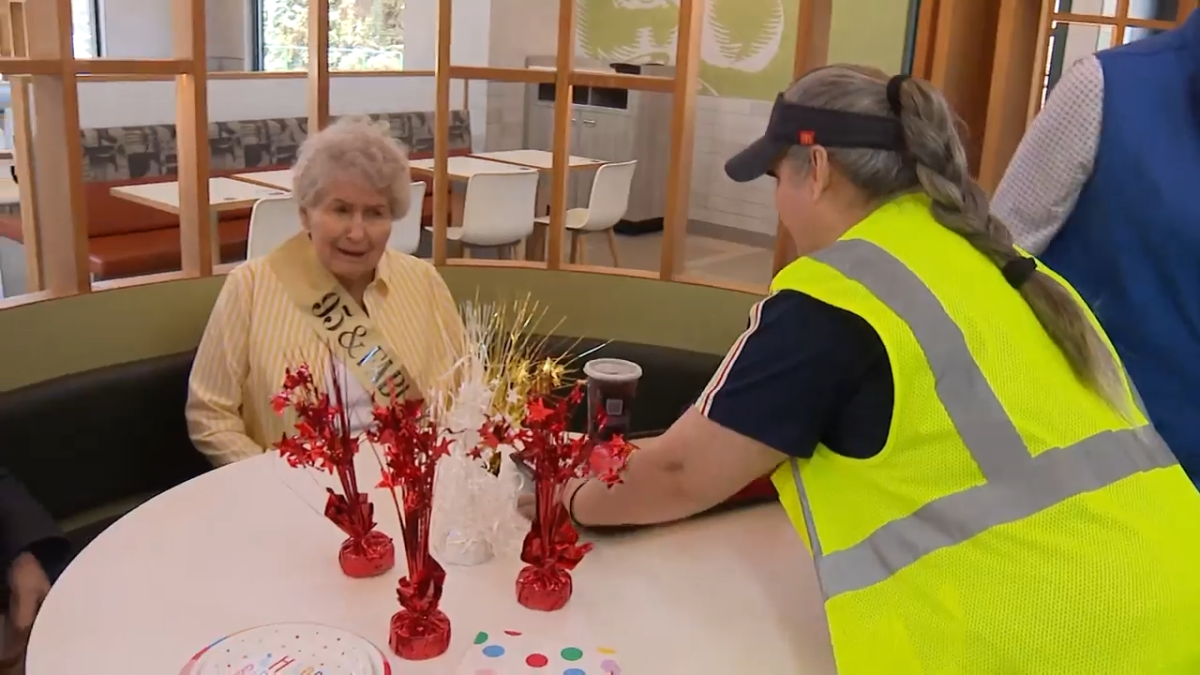 Suburban McDonalds surprises customer with special party on 95th birthday