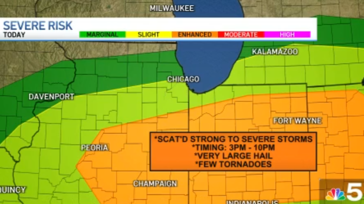 Chicago forecast: Severe weather looms with chance of hail, tornadoes as temps drop rapidly