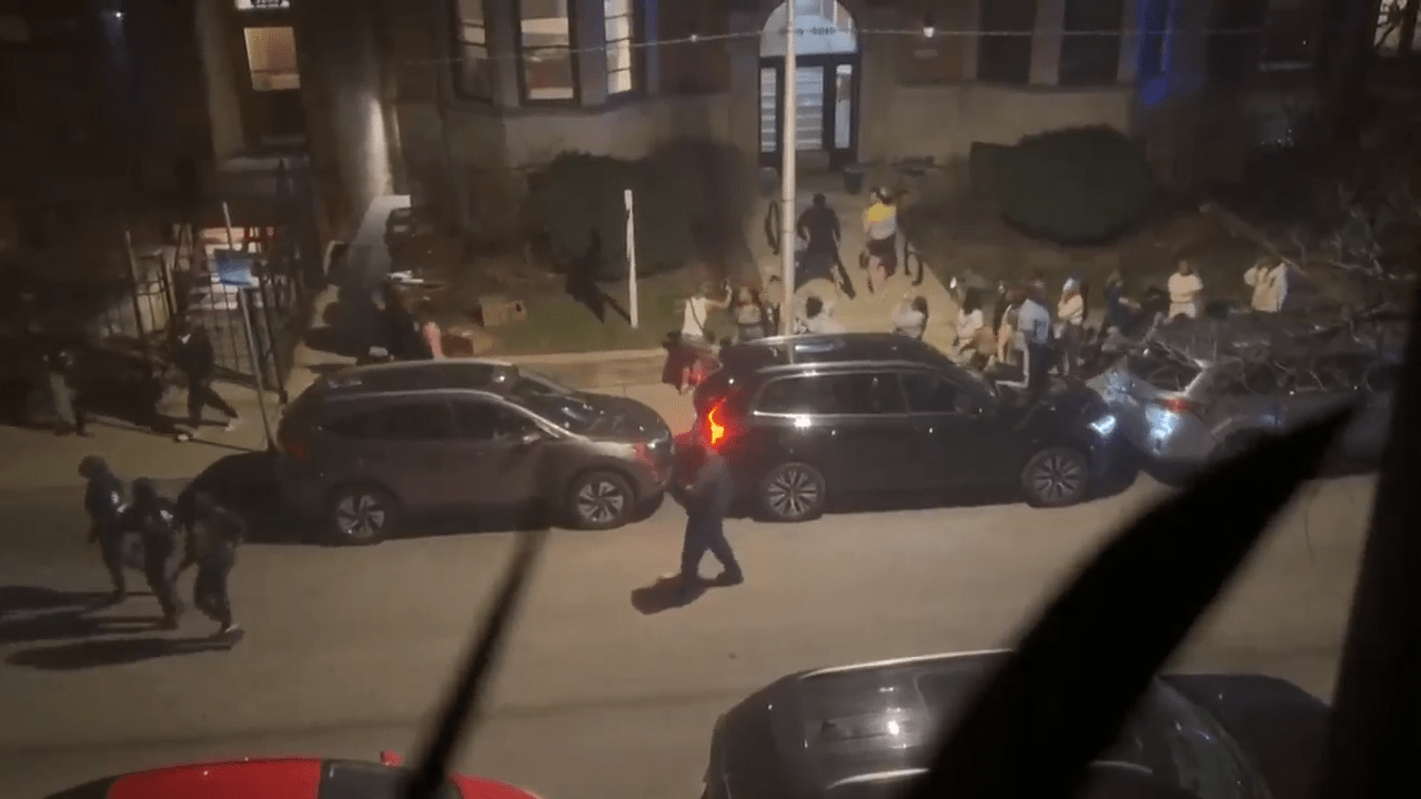 1 arrested after teen takeover leaves Hyde Park littered with damaged vehicles