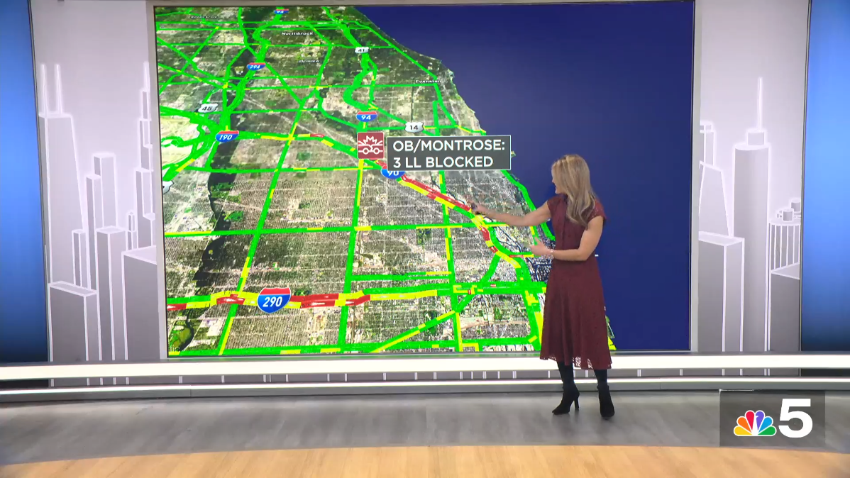 Semi ‘loses its load' on outbound Kennedy Expressway;  lanes closed and blocked with debris