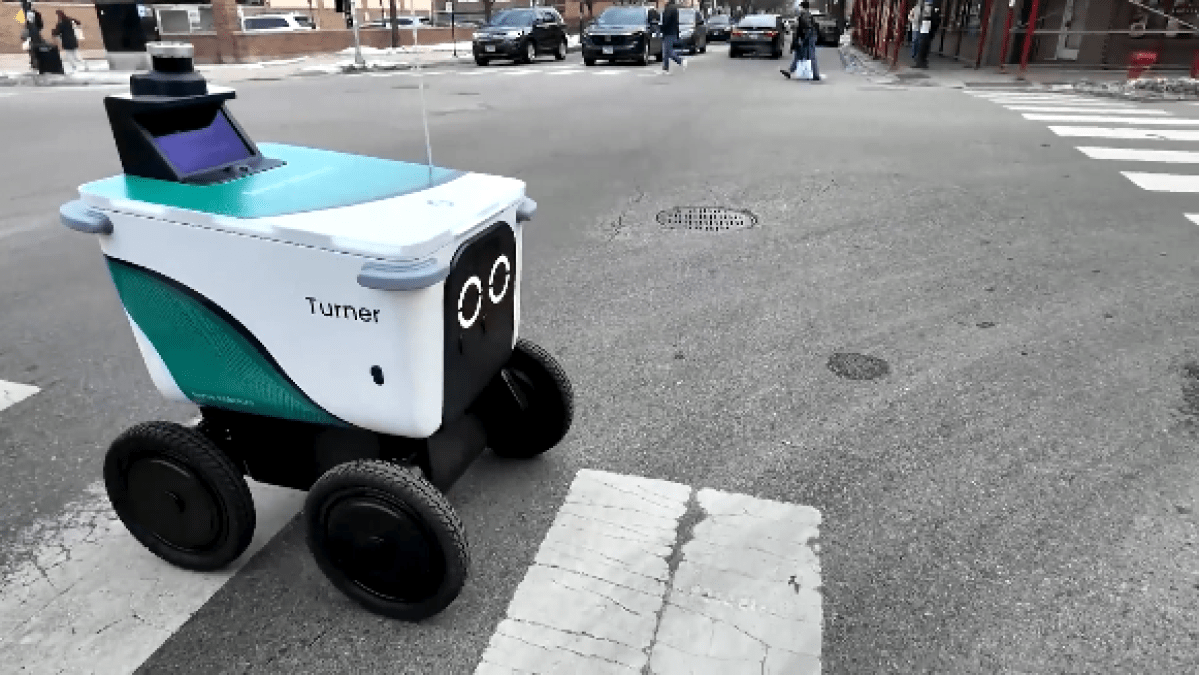 Delivery robot smashes into Old Town bus shelter in second crash of the week Delivery robot smashes into Old Town bus shelter in second crash of the week
