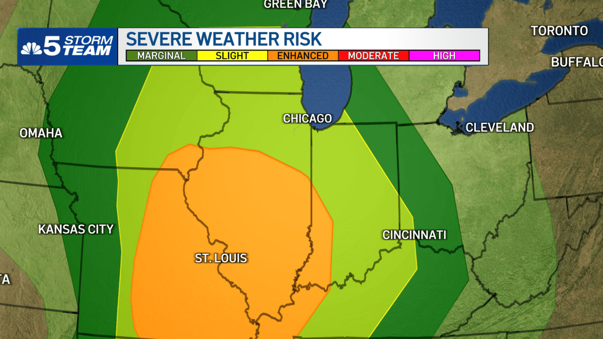 2 rounds of storms in Chicago forecast; severe weather possible – NBC ...