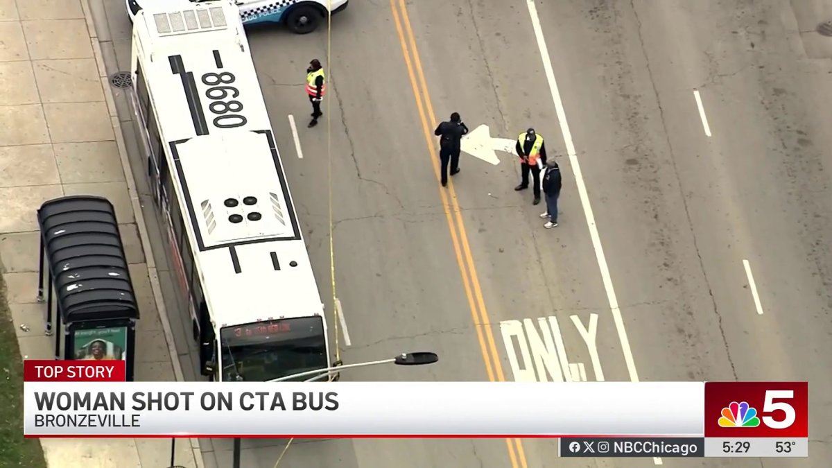 Woman shot while riding CTA bus in Bronzeville – NBC Chicago