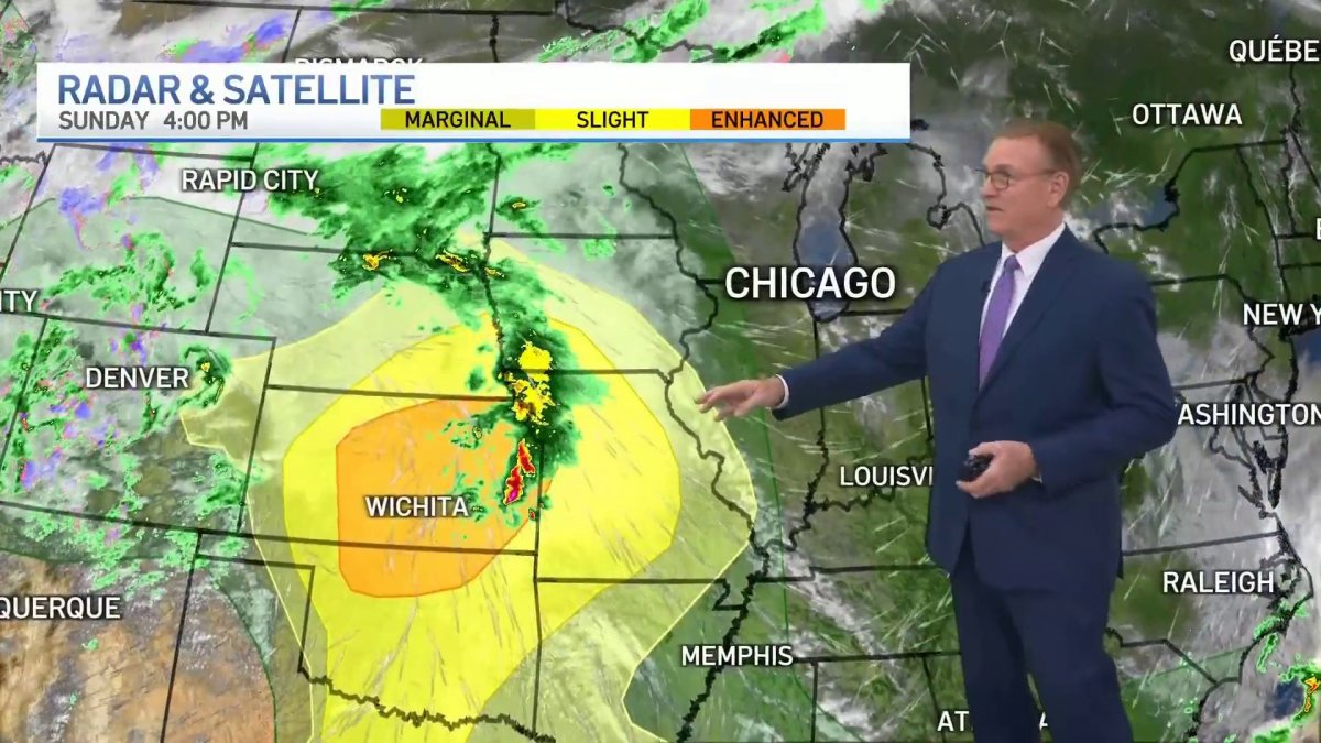 Latest forecast: Rounds of severe weather possible – NBC Chicago