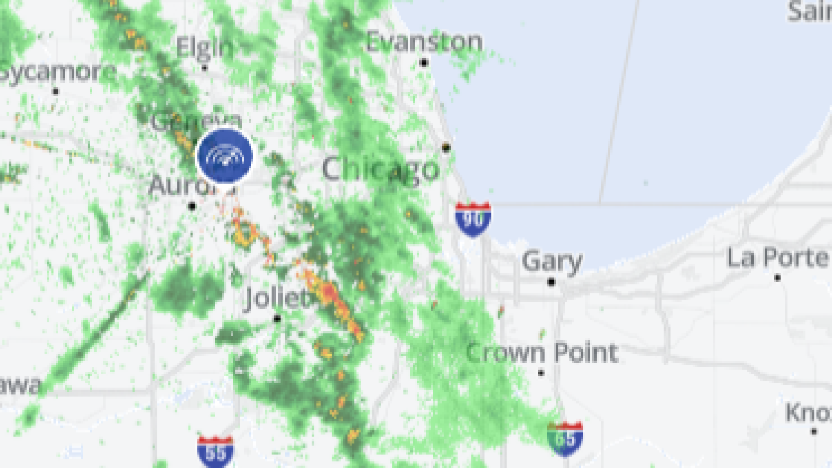 Live Radar: Track showers and storms moving across Chicago area, with more on the way