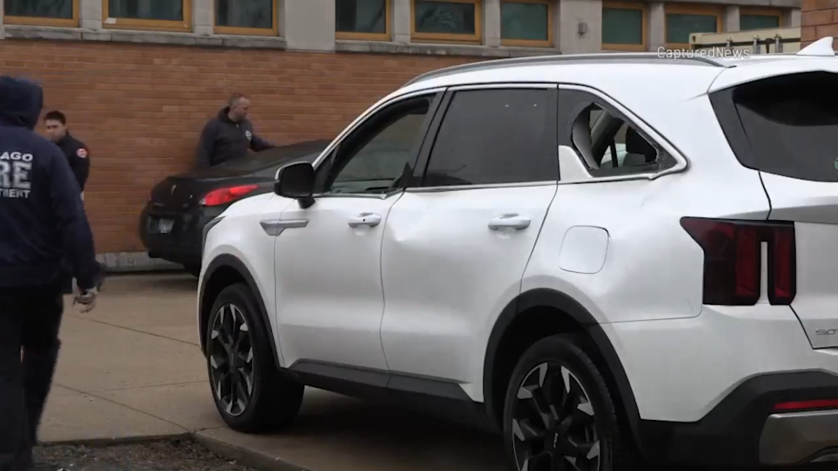 Axe-wielding man damages Chicago firefighters vehicles outside fire station