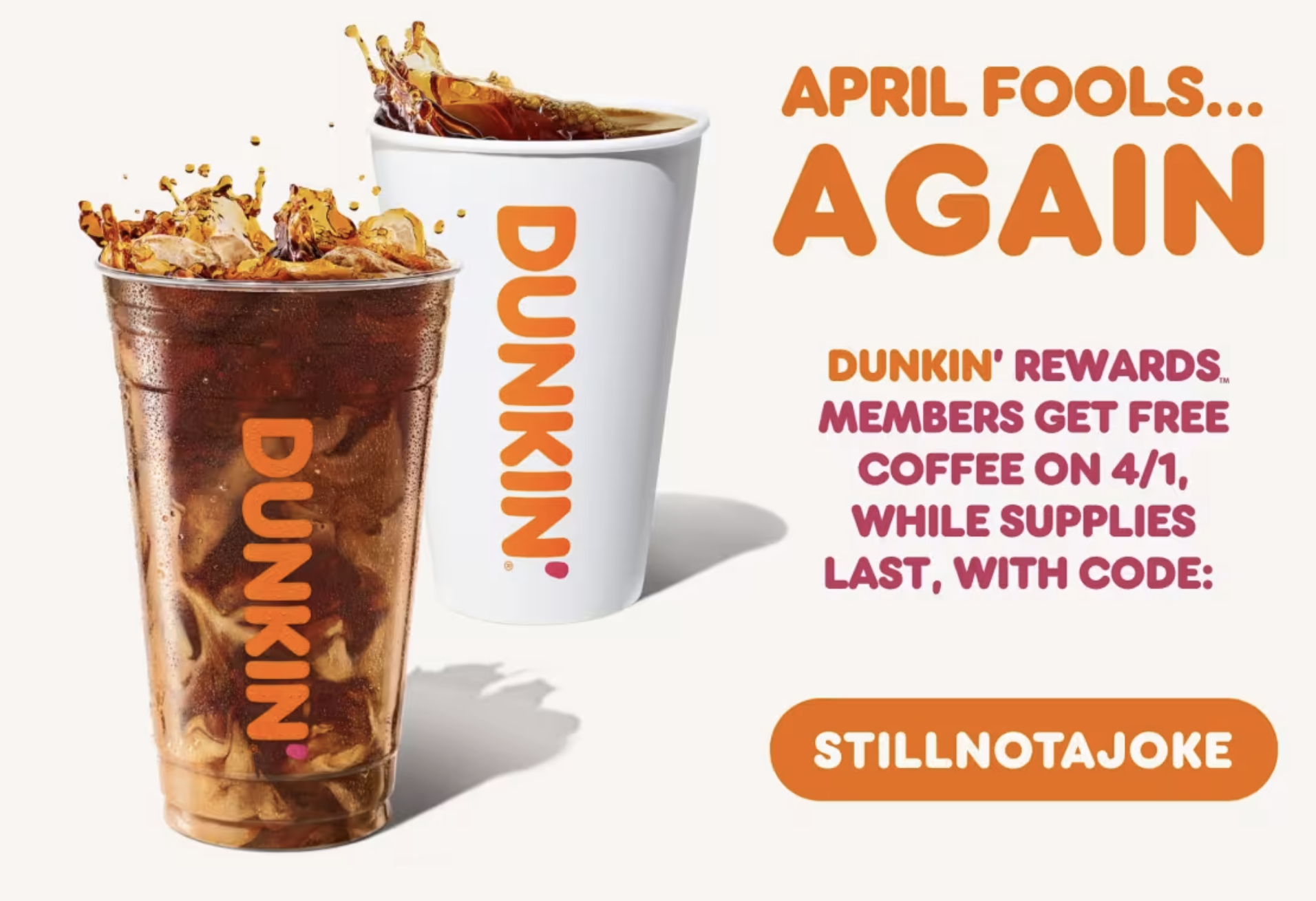 April Fools: Dunkin’ is giving away over a million free coffees – NBC ...