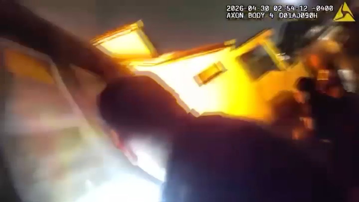 'We got very lucky': Bodycam shows house explode with NYPD officers at front door