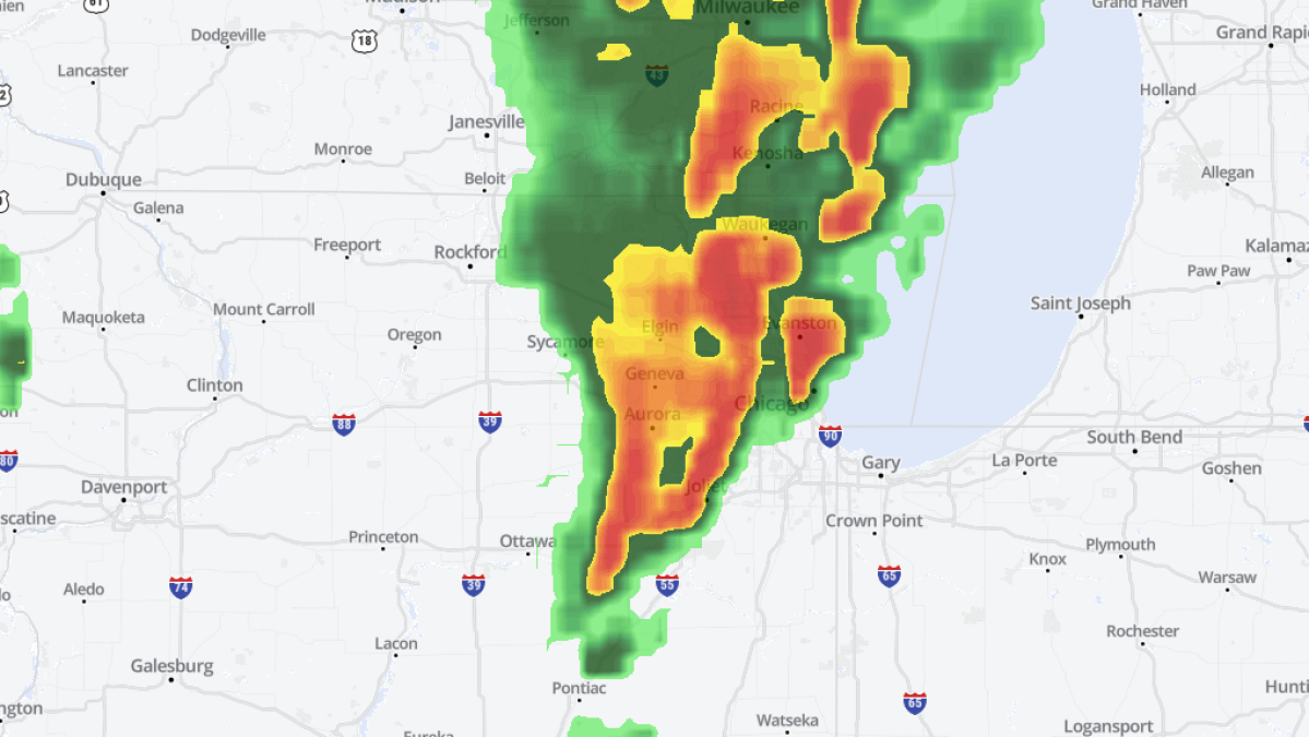 Live radar: Track storms across the Chicago area as potentially severe weather nears