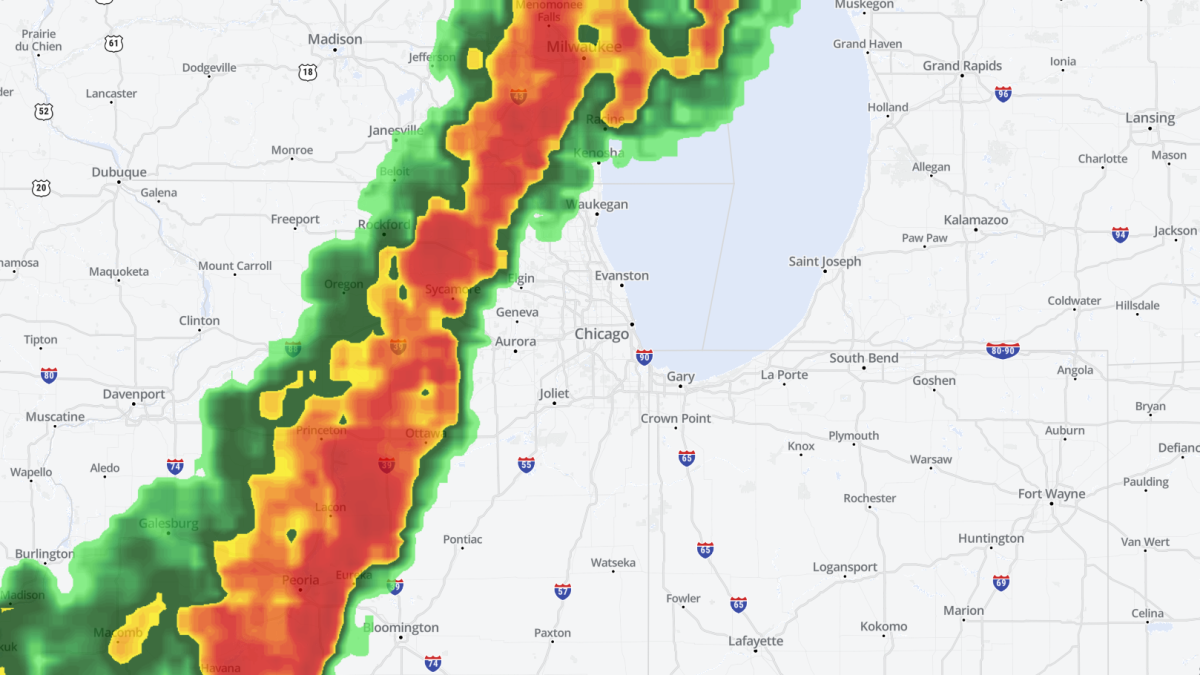 Live radar: Track rain and storms across Chicago area as severe weather looms