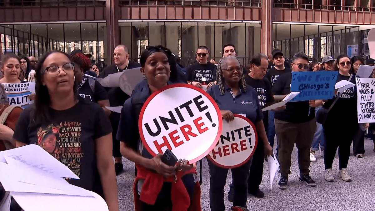 Police ticket 25 Chicago lunch ladies during protest demanding better pay