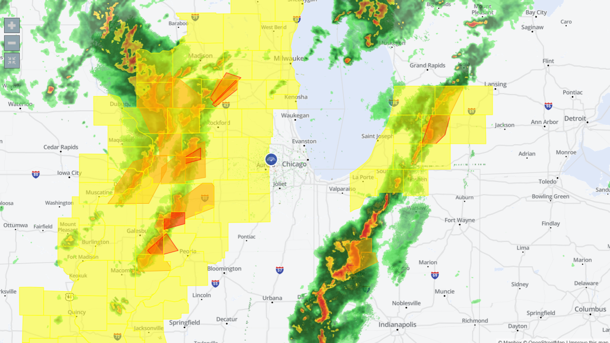 Tornadoes confirmed in Illinois as severe weather outbreak continues