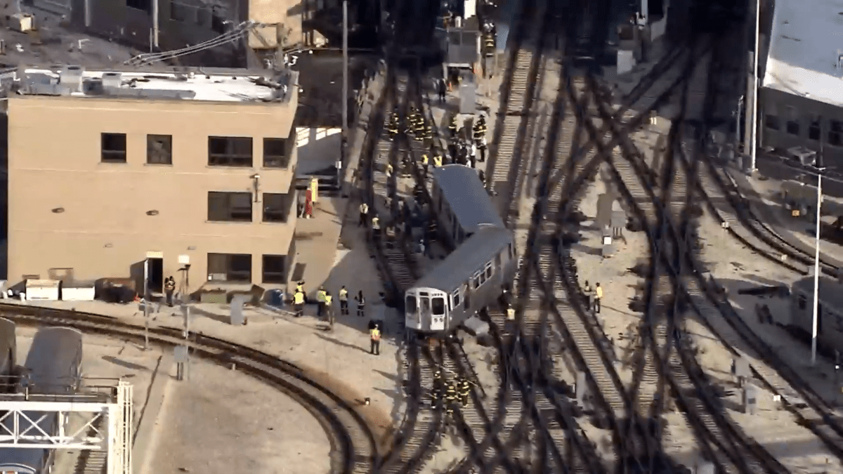 CTA train derailment prompts suspension of Yellow, Red, Purple line service