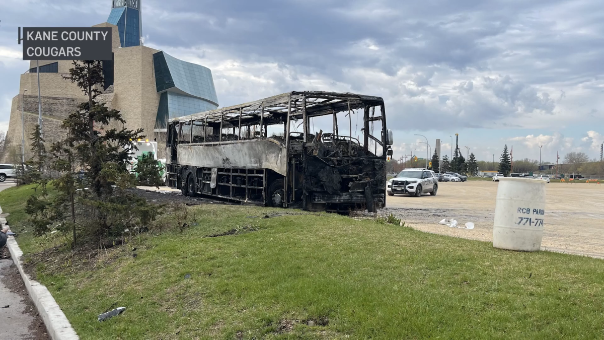 Kane County Cougars bus destroyed by arson in Canada; girl, 15, charged