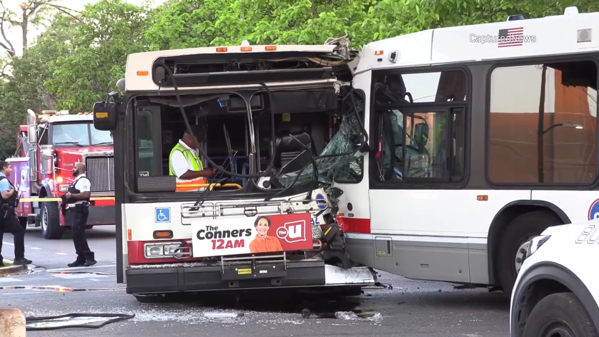 9 hospitalized after sedan driver runs red light, causes crash involving 2 CTA buses