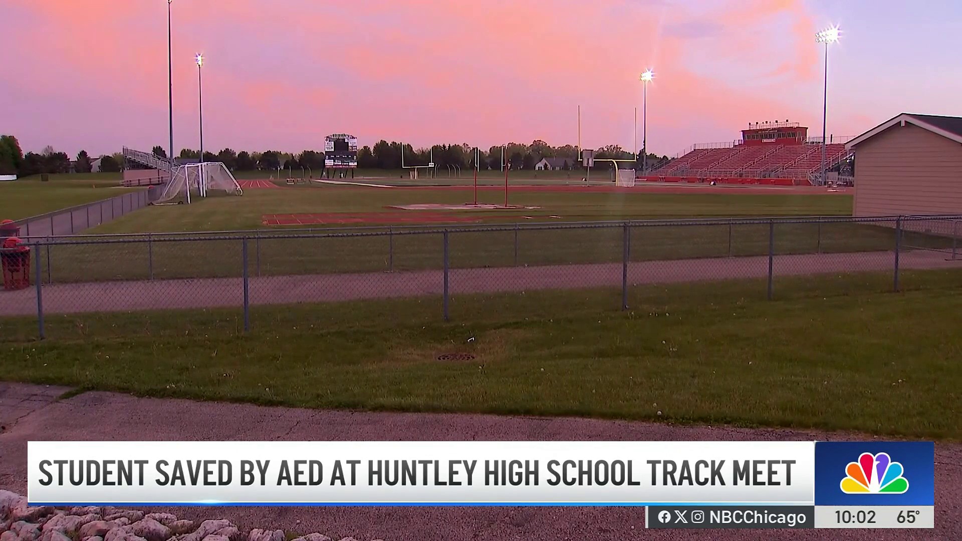 nbcchicago.com - Randy Gyllenhaal - Bystanders take action to save track athlete during medical emergency
