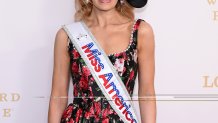 LOUISVILLE, KENTUCKY - MAY 02: 2026 Miss America, Cassie Donegan attends the Kentucky Derby 152 at Churchill Downs on May 02, 2026 in Louisville, Kentucky. (Photo by Daniel Boczarski/Getty Images for Churchill Downs)