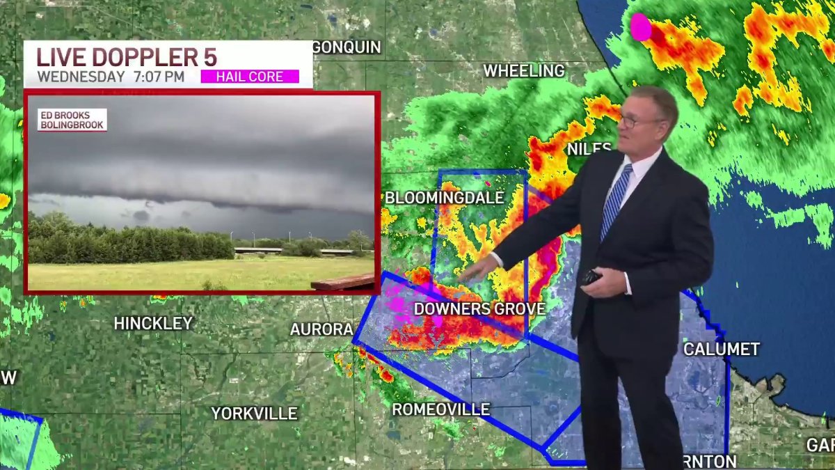 See the tracks of severe storms that hammered Chicago area on Wednesday