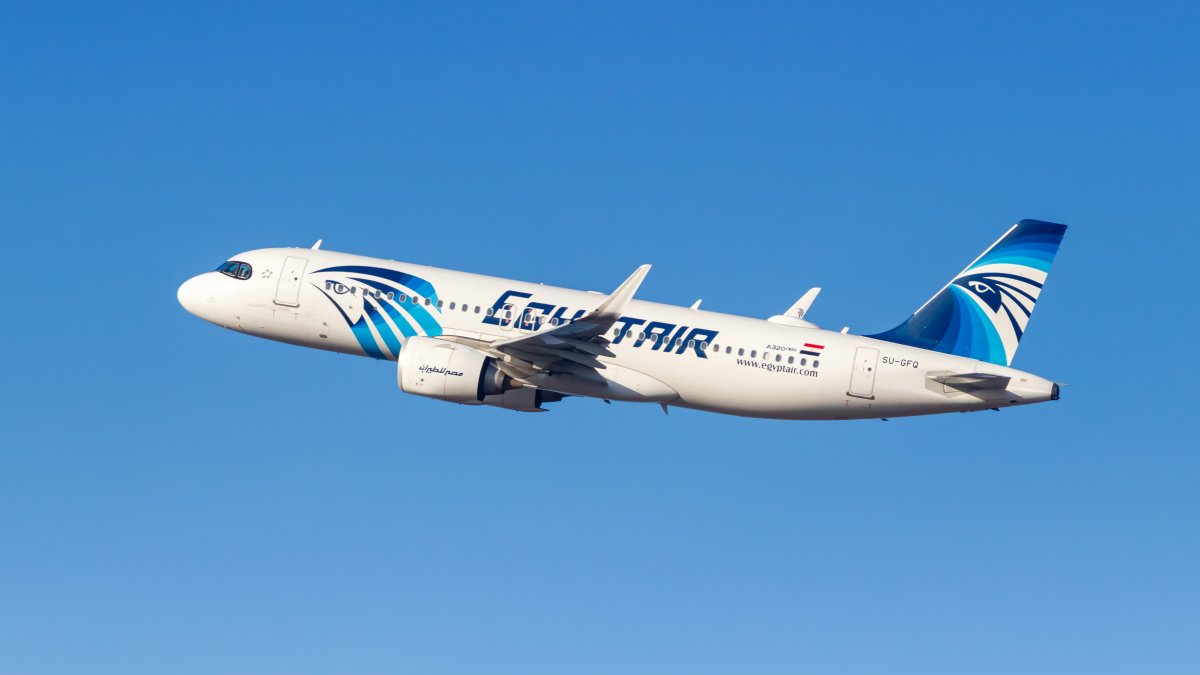 First nonstop flight from O'Hare Airport to Cairo, Egypt, departs Chicago