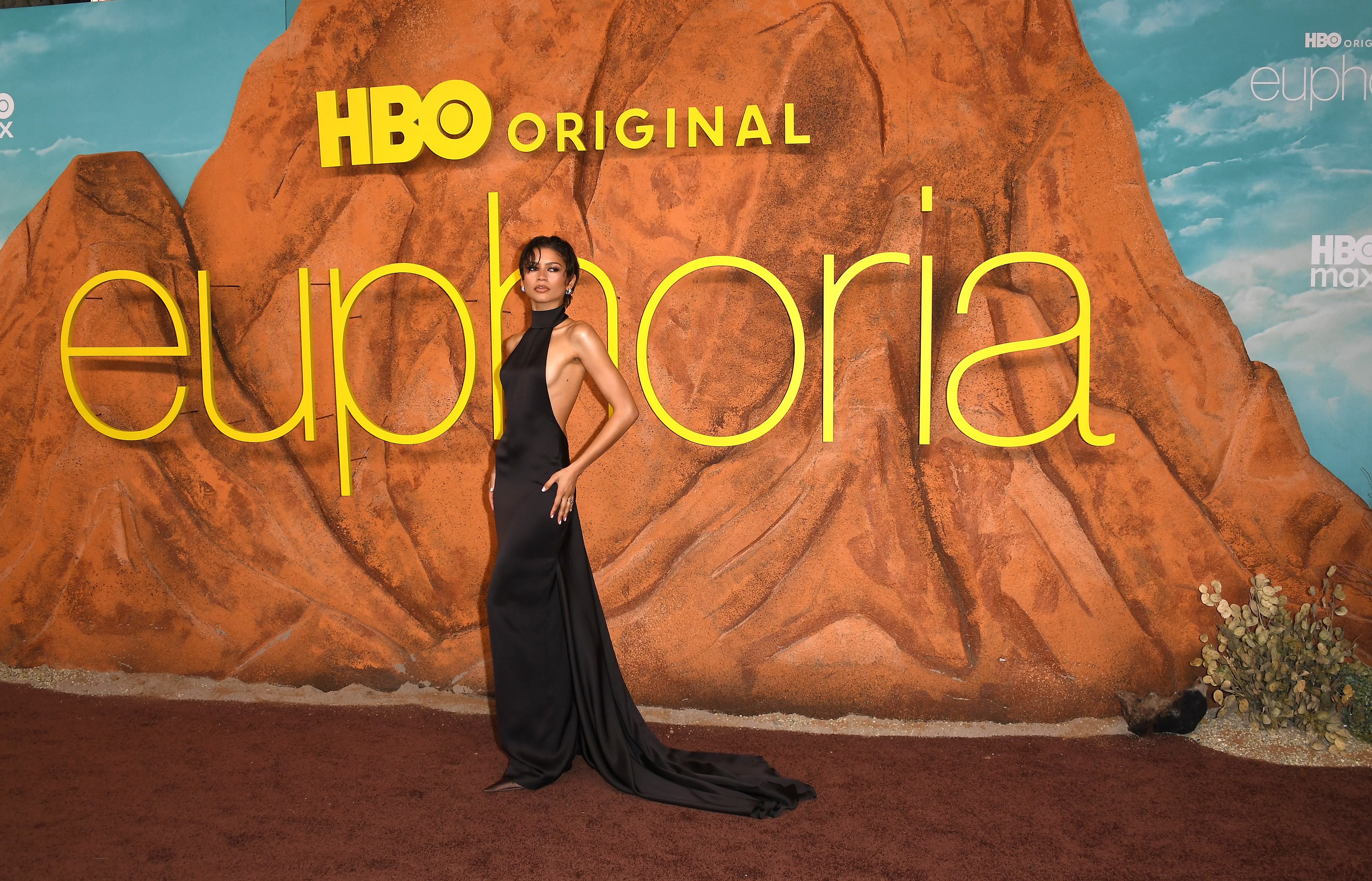Zendaya arrives at the Los Angeles Premiere Of HBO’s “Euphoria” Season 3 at TCL Chinese Theatre on April 07, 2026 in Hollywood, California.