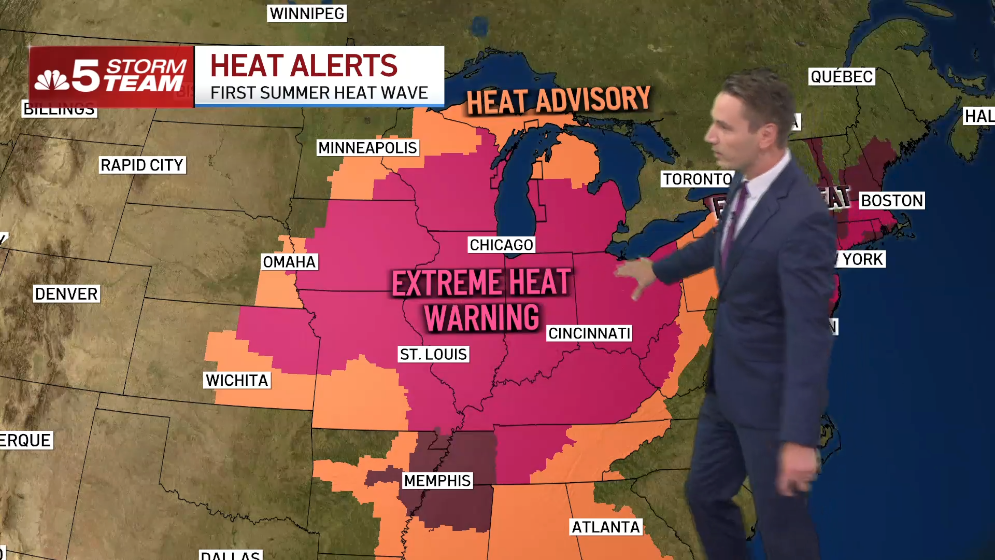 Extreme heat warning continues, with ‘peak humidity' feeling like 105 or higher. When will it end?