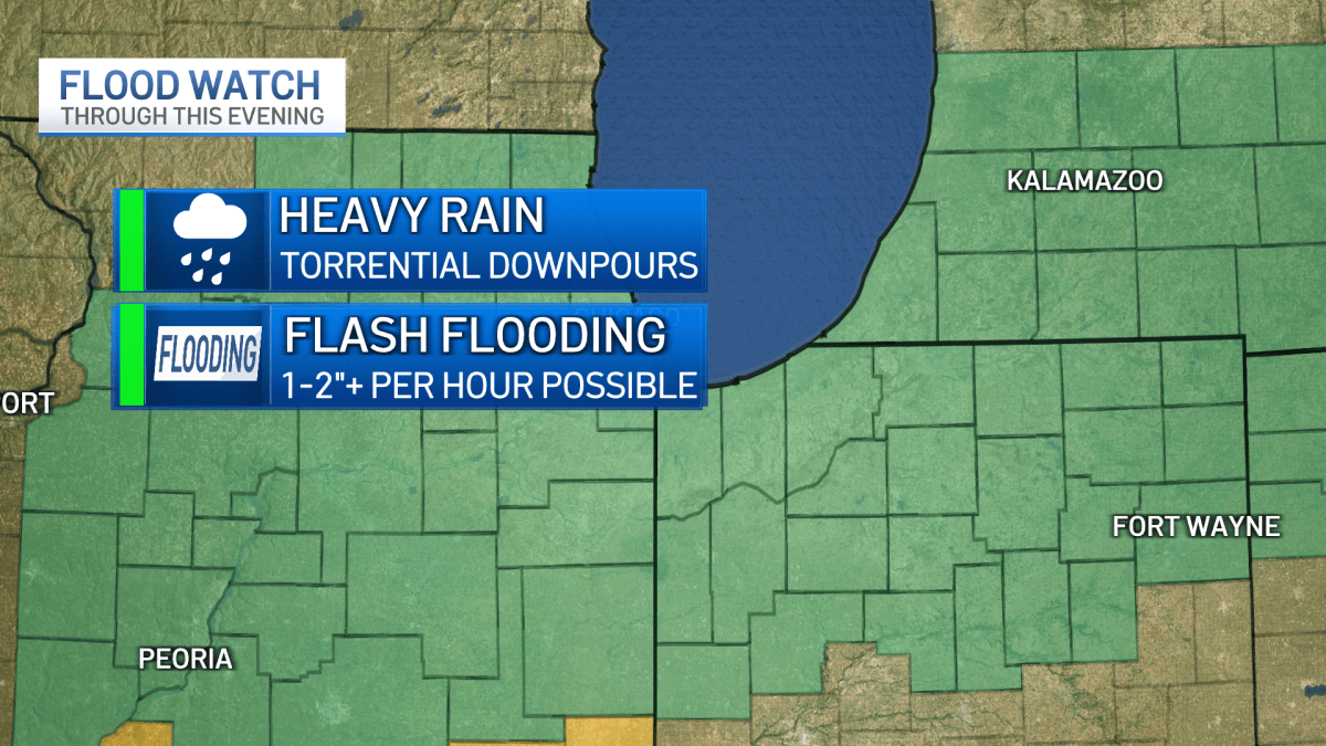 Chicago area residents asked to skip showers amid &lsquo;torrential rainfall, risk of flash flooding