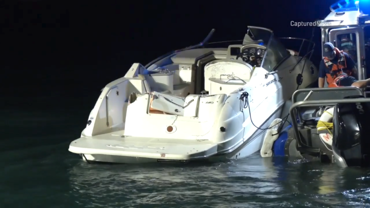 5 injured after boats crash near Monroe Harbor, with photos of aftermath show major damage