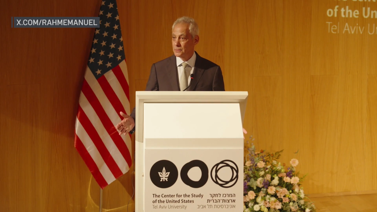 Rahm Emanuel warns Israel has become a &lsquo;territorial pariah in blistering speech