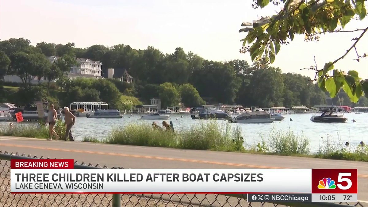 3 children killed after boat capsizes on Lake Geneva during strong storms