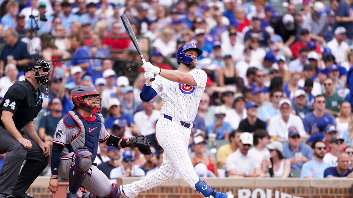 Former Cubs player Anthony Rizzo snares Michael Buschs home run ball in the Wrigley Field bleachers Former Cubs player Anthony Rizzo snares Michael Buschs home run ball in the Wrigley Field bleachers