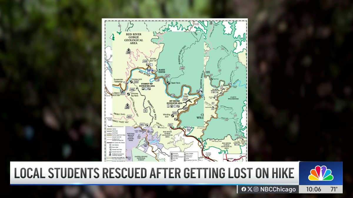 9 Chicago-area hikers rescued after becoming lost in Red River Gorge