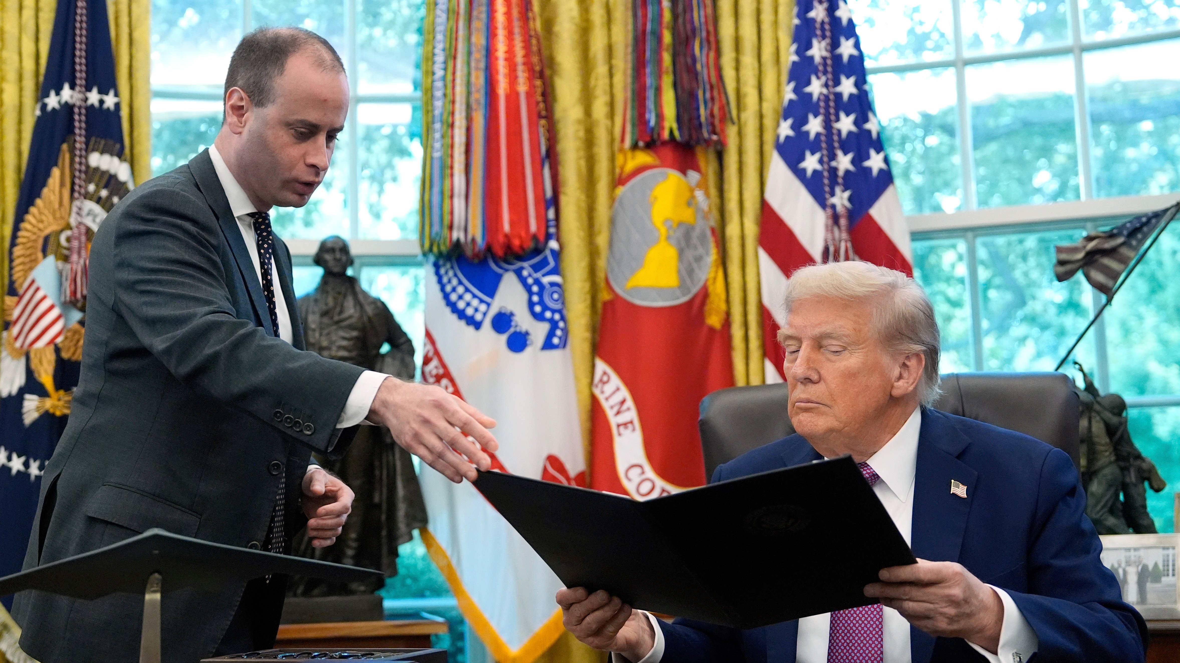 President Trump announces Will Scharf as new White House counsel – NBC Chicago