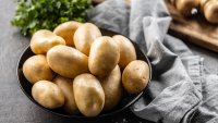 Raw potatoes.