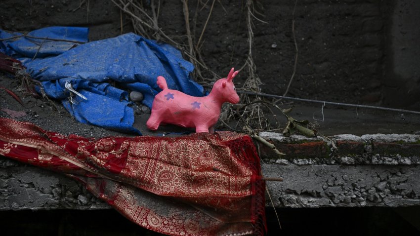 NUWAKOT, NEPAL – AUGUST 28: A child’s toy lies amid debris and mud following flash floods on August 28, 2026 in DeviGhat village, Nepal. Authorities said the flash floods were triggered after a mass of ice, mud and rock collapsed into a Himalayan river near the Nepal-China border, leaving hundreds dead or missing and causing widespread damage in affected districts. Authorities continued the gruelling search for victims, many buried under metres of mud, as both China and Nepal issued fresh flooding alerts. (Photo by Ritesh Shukla/Getty Images)