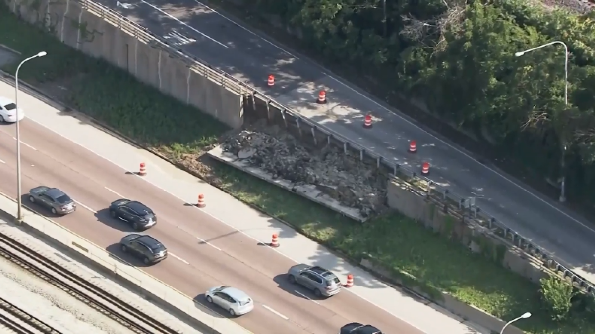 IDOT announces emergency repairs after retaining wall collapse on Kennedy