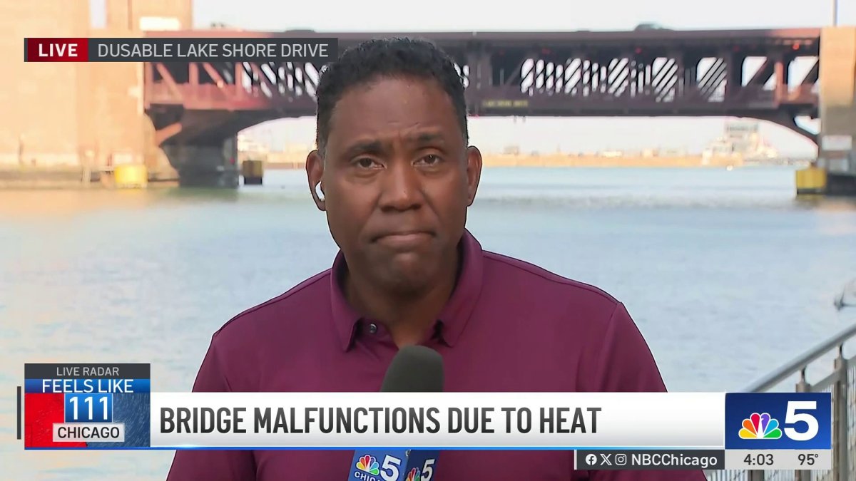 DuSable Lake Shore Drive bridge malfunctions in heat, leading to hours-long traffic jam