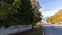 ITHACA, NEW YORK – NOVEMBER 3: A view of one of the entrances to the Cornell University campus on November 3, 2023 in Ithaca, New York. The university canceled classes after one of its students is accused of making violent antisemitic threats. (Photo by Matt Burkhartt/Getty Images)