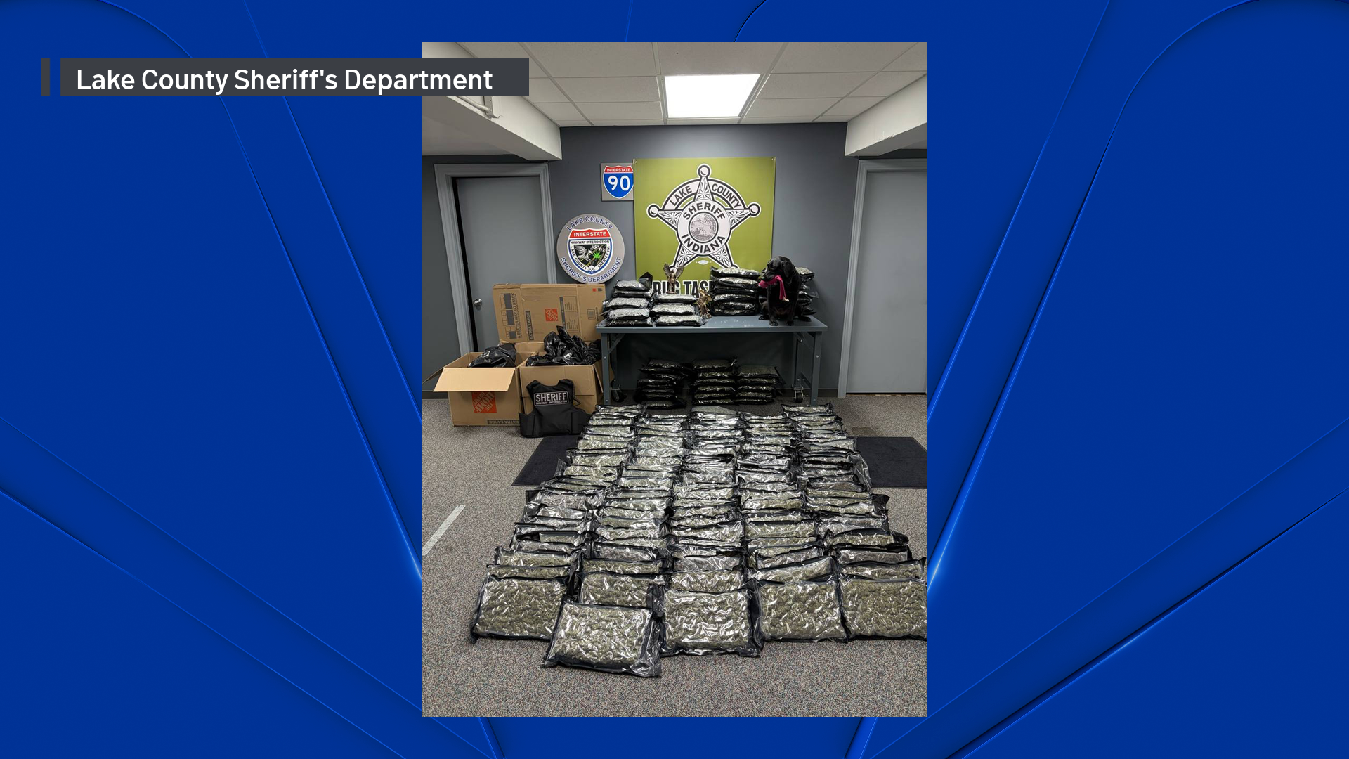 nbcchicago.com - Izzy Stroobandt - Men carrying 220 pounds of pot in a rental minivan arrested after traffic stop in northwest Indiana