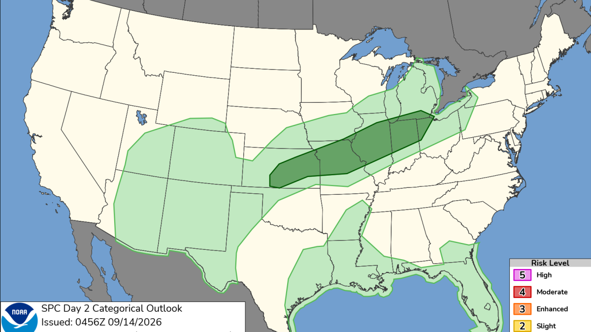 Chicago forecast: &lsquo;Unsettled weather pattern moves in with risk of strong to severe storms