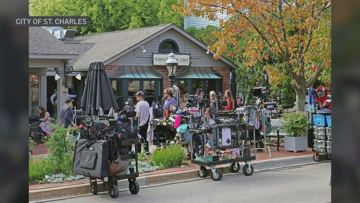 Chicago suburb transformed into movie set for upcoming rom-com based on viral book