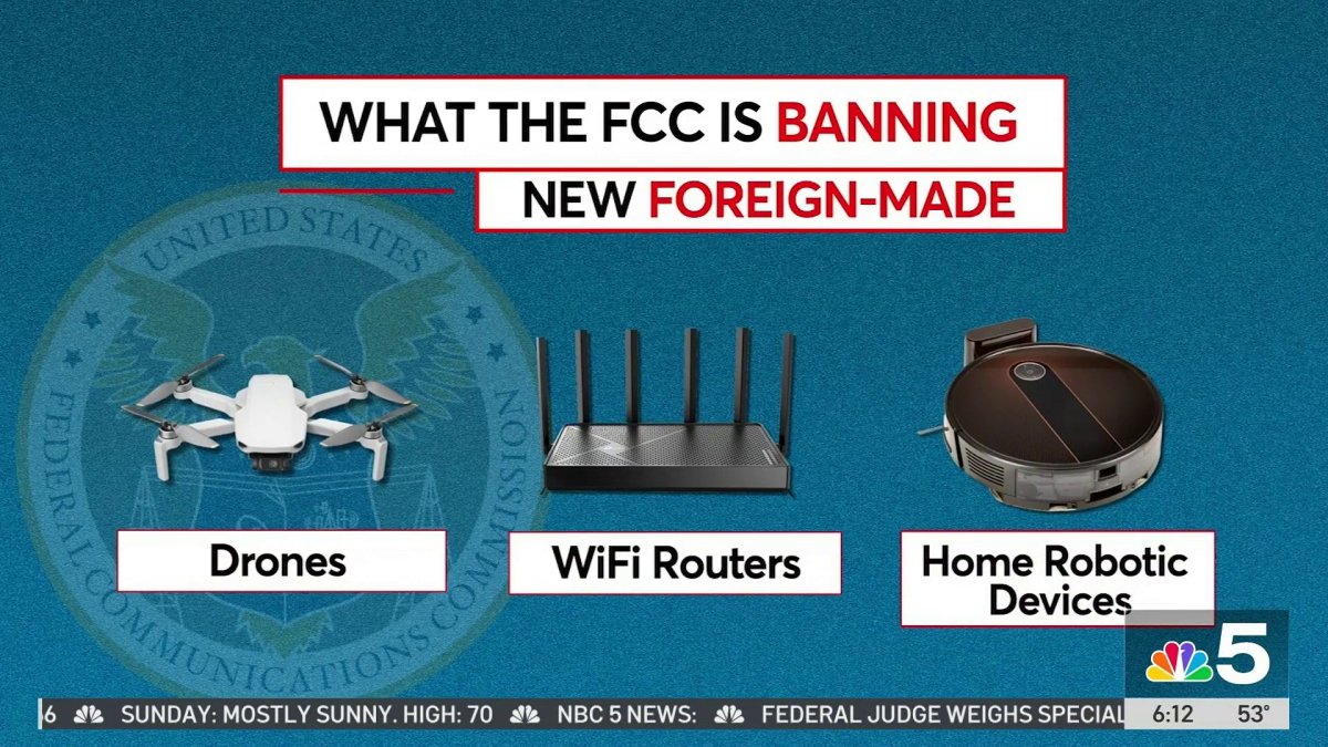 Some popular household electronics banned by FTC because of national security concerns