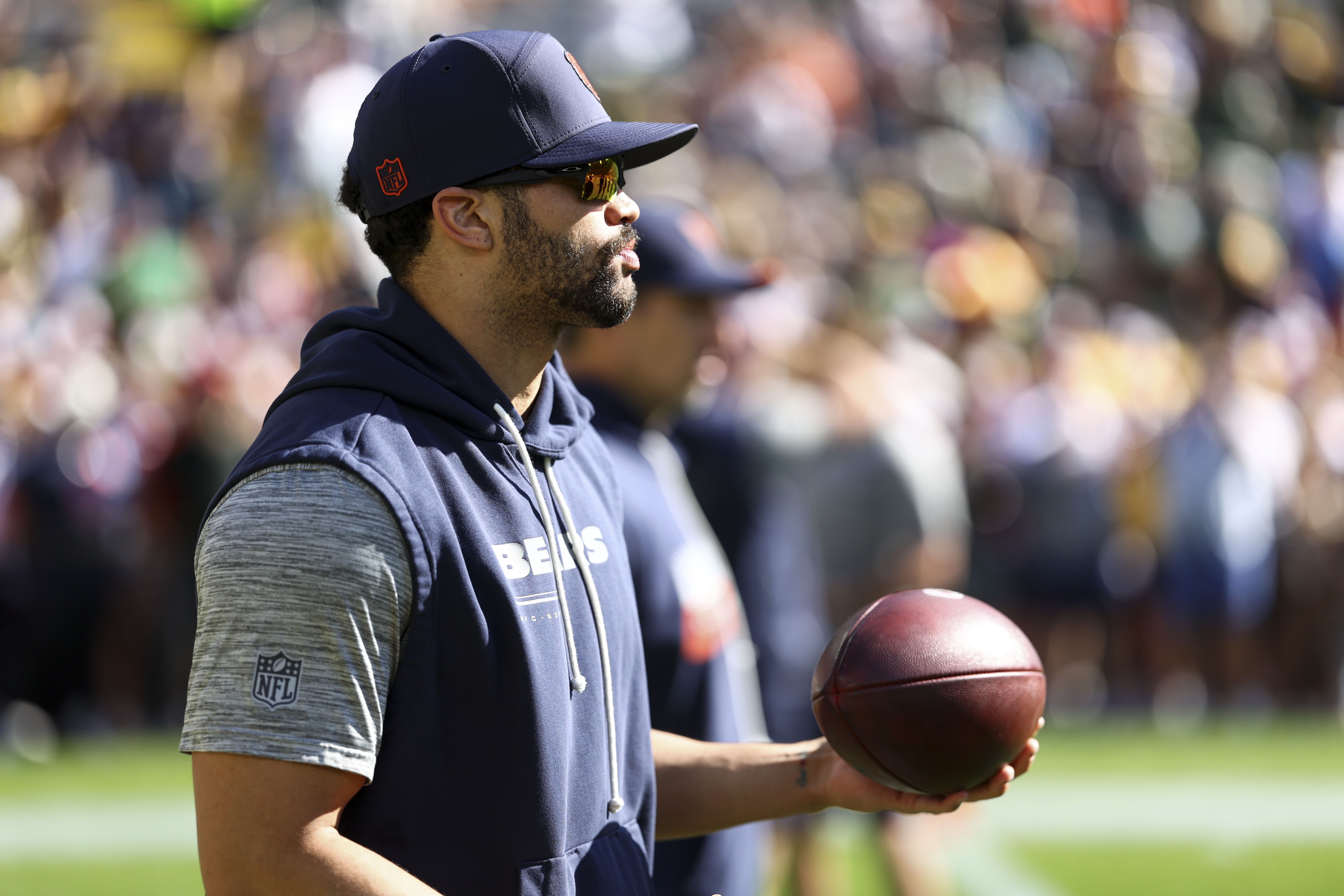Caleb Williams practices again, ‘doesn't know' if he'll play Sunday