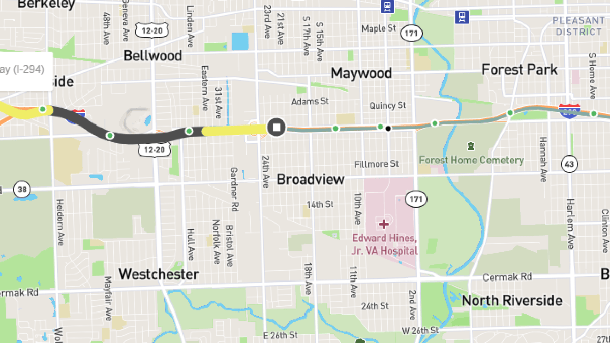 Traffic, delays on Eisenhower Expressway in western suburbs after crash, police investigation