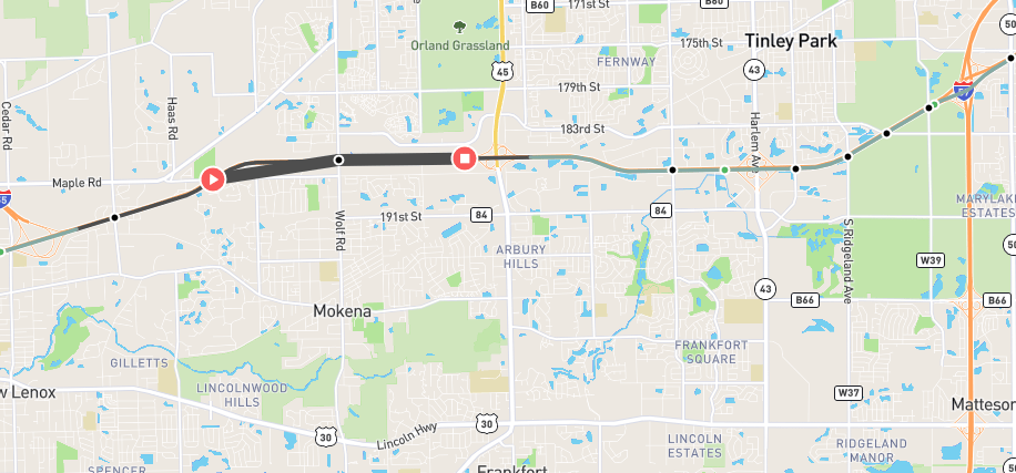 Multiple lanes blocked on I-80 in south suburbs after multi-vehicle crash
