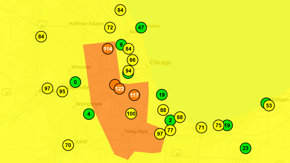 Air quality for some parts of Chicago area &lsquo;unhealthy for some amid pollutants, fog
