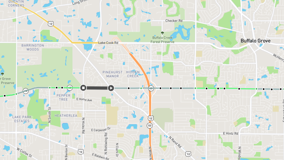 Parts of Dundee Road in NW suburbs blocked after crash; delays expected Parts of Dundee Road in NW suburbs blocked after crash; delays expected