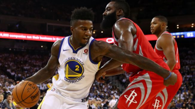Warriors rookie Jordan Bell leaves court in wheelchair after scary ankle sprain Warriors rookie Jordan Bell leaves court in wheelchair after scary ankle sprain